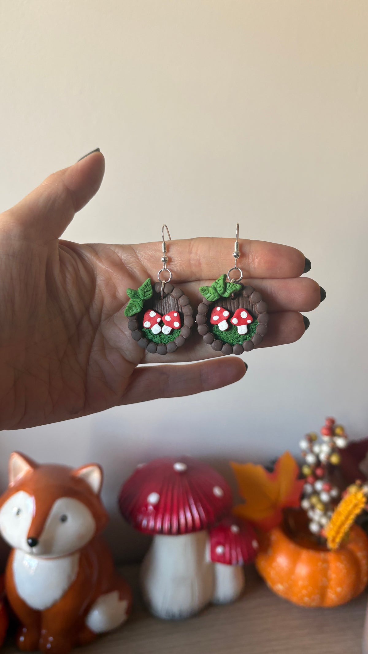Pendientes Setas Otoñales
