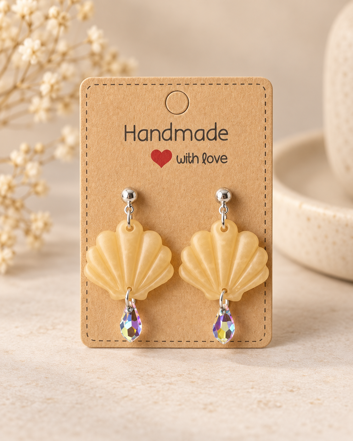 Pendientes conchas