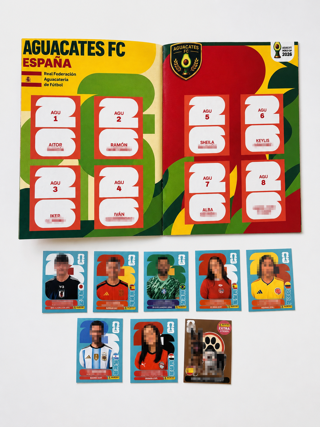 Cromos personalizados MUNDIAL 2026 + ÁLBUM