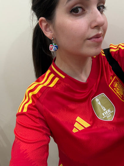 Pendientes Balón del Mundial 2026 Hechos a Mano