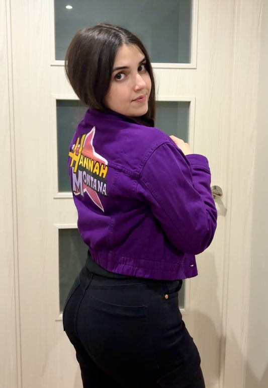 Chaqueta de Hannah Montana pintada a mano ✨💜