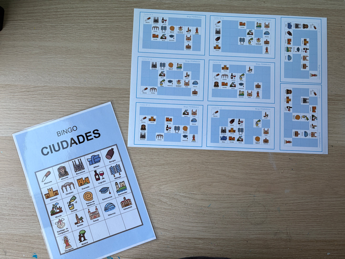 Bingo Educativo para Niños de Primaria