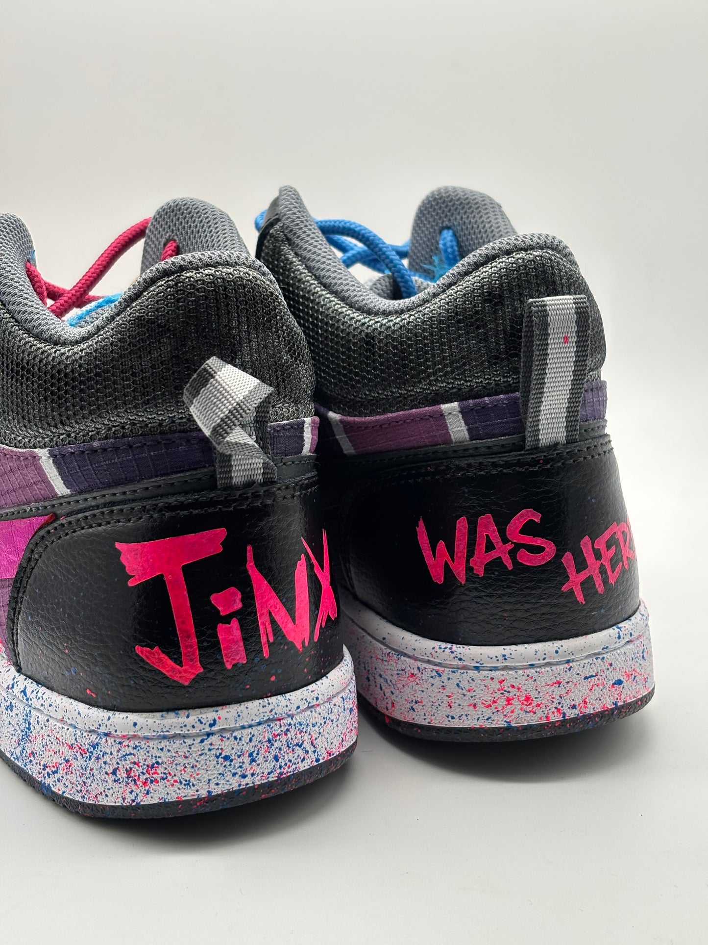 Zapatillas JINX pintadas a mano League of Legends 💥🎮