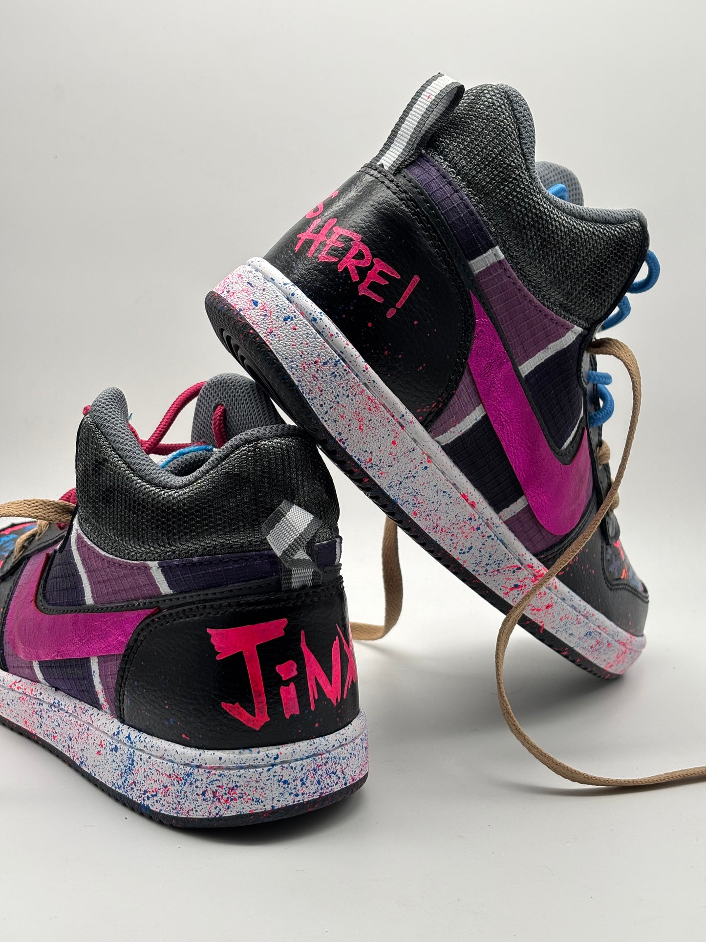 Zapatillas JINX pintadas a mano League of Legends 💥🎮