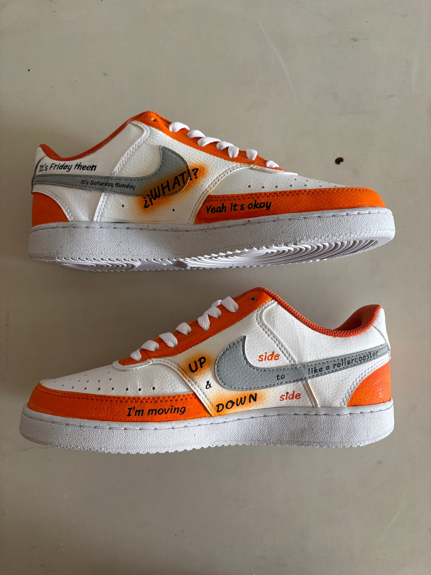Zapatillas personalizadas Lando Norris inspiradas en McLaren | Pintadas a mano