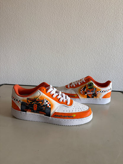 Zapatillas personalizadas Lando Norris inspiradas en McLaren | Pintadas a mano