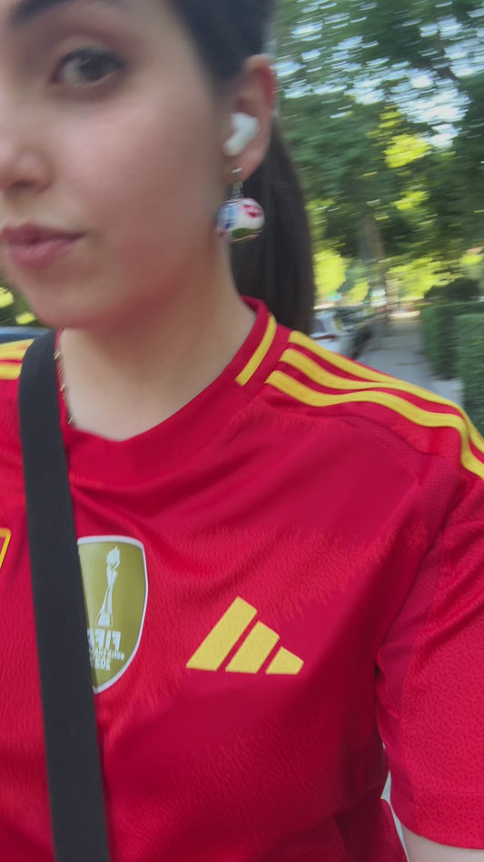 Pendientes Balón del Mundial 2026 Hechos a Mano